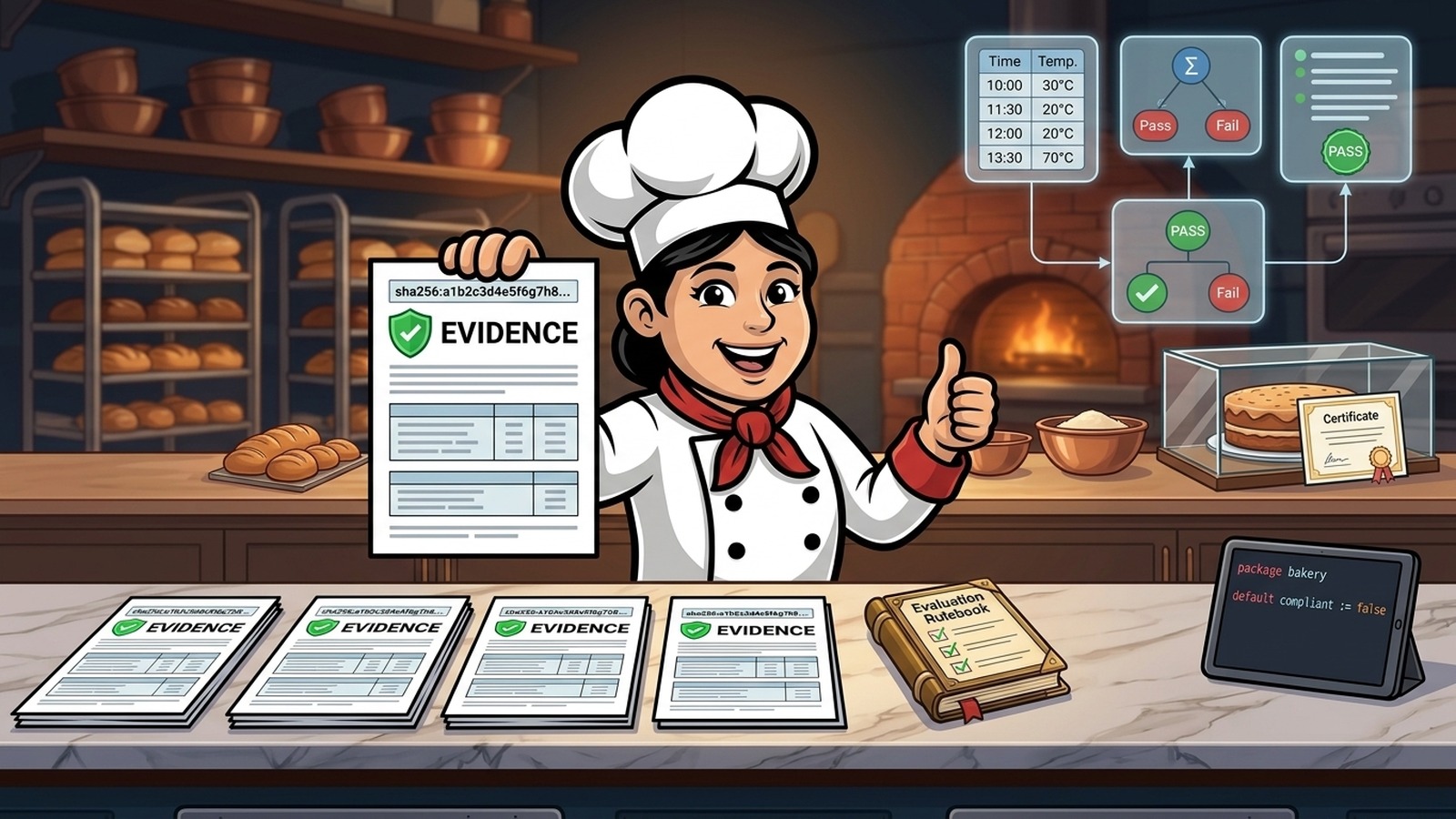 Baking in Evidence