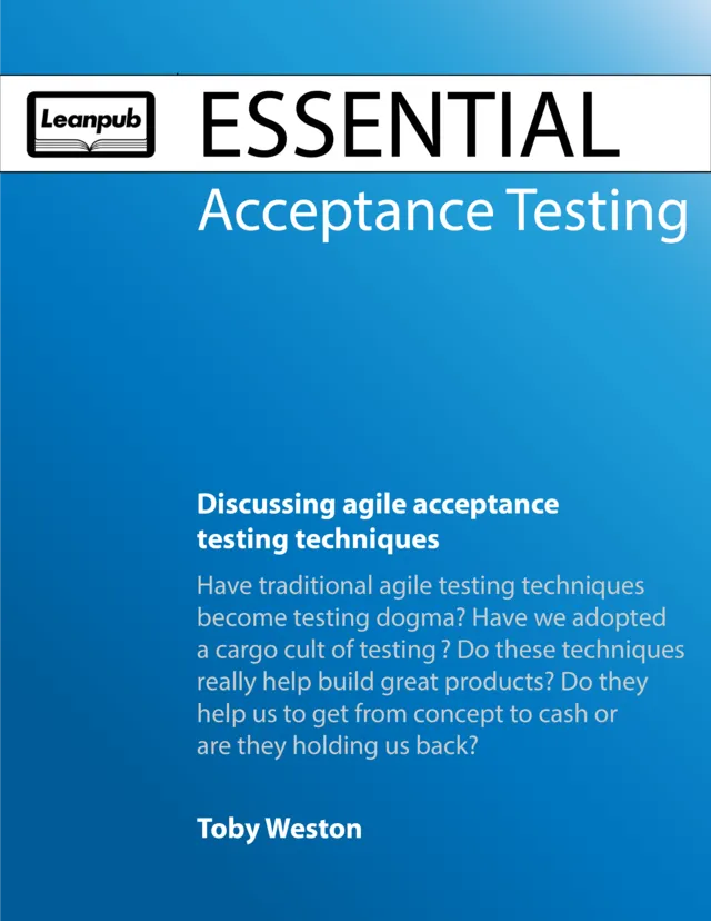Essential Acceptance Testing book cover
